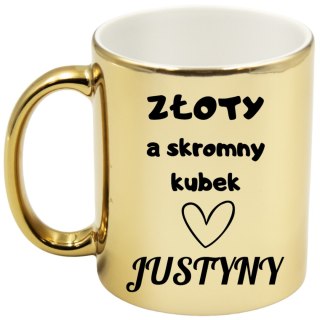 KUBEK ZŁOTY PREMIUM PREZENT DLA ŻONY KOLEŻANKI DZIEWCZYNY URODZINY #