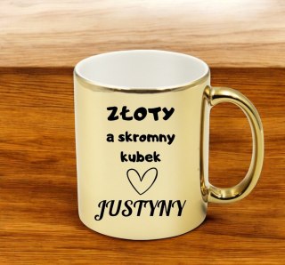 KUBEK ZŁOTY PREMIUM PREZENT DLA ŻONY KOLEŻANKI DZIEWCZYNY URODZINY #