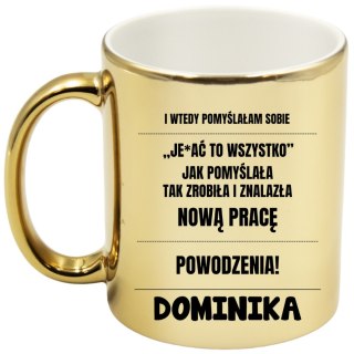 KUBEK ZŁOTY PREMIUM PREZENT DLA ŻONY KOLEŻANKI DZIEWCZYNY URODZINY #