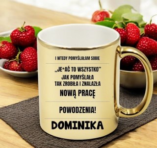 KUBEK ZŁOTY PREMIUM PREZENT DLA ŻONY KOLEŻANKI DZIEWCZYNY URODZINY #