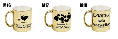 KUBEK ZŁOTY PREMIUM PREZENT DZIEŃ DZIADKA RÓŻNE WZORY DZIADEK KUBEK ZŁOTY PREMIUM PREZENT DZIEŃ DZIADKA RÓŻNE WZORY DZIADEK