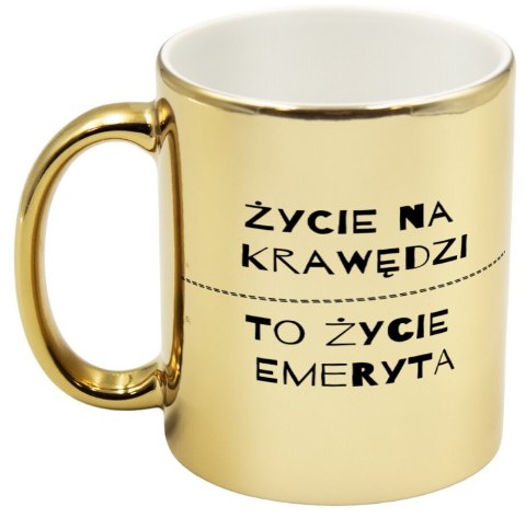 KUBEK ZŁOTY PREZENT DLA EMERYTA EMERYTKI POŻEGNANIE W PRACY URODZINY KUBEK ZŁOTY PREZENT DLA EMERYTA EMERYTKI POŻEGNANIE W PRACY URODZINY