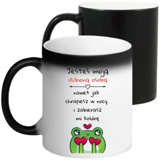 KUBEK MAGICZNY PREZENT DLA DZIEWCZYNY ŻONY MĘŻA CHŁOPAKA WALENTYNKI WZORY