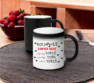 KUBEK MAGICZNY PREZENT DLA DZIEWCZYNY ŻONY MĘŻA CHŁOPAKA WALENTYNKI WZORY