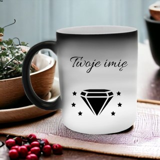 KUBEK MAGICZNY Z IMIENIEM DZIECKA PREZENT DLA CHŁOPCA DZIEWCZYNKI #
