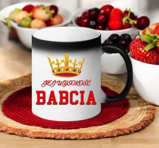 KUBEK MAGICZNY Z NADRUKIEM PREZENT NA DZIEŃ BABCI URODZINY BABCIA