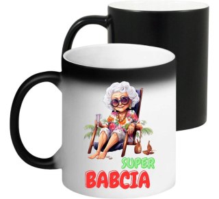 KUBEK MAGICZNY Z NADRUKIEM PREZENT NA DZIEŃ BABCI URODZINY BABCIA