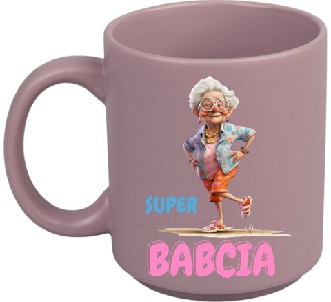 KUBEK Z NADRUKIEM PREZENT DZIEŃ BABCI URODZINY BABCIA IMIENINY FIOLET MAT KUBEK Z NADRUKIEM PREZENT DZIEŃ BABCI URODZINY BABCIA IMIENINY FIOLET MAT