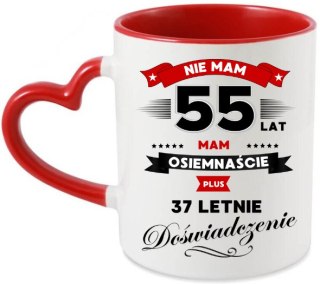 KUBEK ŚMIESZNY PREZENT NA 55 URODZINY DLA KOBIETY ŻONY MAMY BABCI