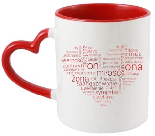 KUBEK Z NADRUKIEM PREZENT DLA KOLEŻANKI DZIEWCZYNY KOBIETY ŻONY WALENTYNKI