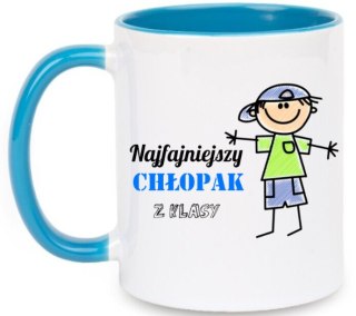 Kubek z nadrukiem prezent dla KOLEGI z klasy z imieniem chłopca #