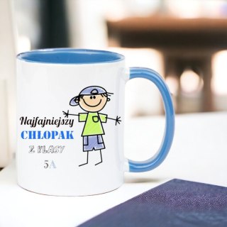 Kubek z nadrukiem prezent dla KOLEGI z klasy z imieniem chłopca #