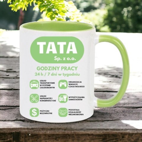 Kubek z nadrukiem śmieszny prezent na DZIEŃ OJCA dla TATY Kubek z nadrukiem śmieszny prezent na DZIEŃ OJCA dla TATY
