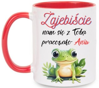 KUBEK NA POŻEGNANIE KOLEŻANKI KOLEGI Z PRACY Z IMIENIEM ŚMIESZNY PREZENT #