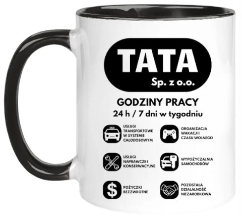 Kubek z nadrukiem śmieszny prezent na DZIEŃ OJCA dla TATY Kubek z nadrukiem śmieszny prezent na DZIEŃ OJCA dla TATY