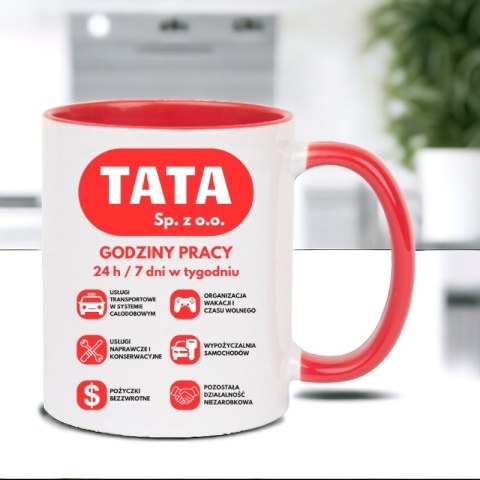 Kubek z nadrukiem śmieszny prezent na DZIEŃ OJCA dla TATY Kubek z nadrukiem śmieszny prezent na DZIEŃ OJCA dla TATY