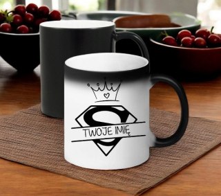 KUBEK MAGICZNY Z NADRUKIEM PREZENT DLA DZIEWCZYNY ŻONY DZIEŃ KOBIET IMIĘ #
