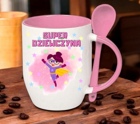 KUBEK Z ŁYŻECZKĄ PREZENT DZIEŃ KOBIET DLA KOLEŻANKI DZIEWCZYNY MAMY WZORY KUBEK Z ŁYŻECZKĄ PREZENT DZIEŃ KOBIET DLA KOLEŻANKI DZIEWCZYNY MAMY WZORY