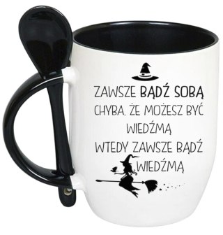 KUBEK Z ŁYŻECZKĄ PREZENT DZIEŃ KOBIET DLA KOLEŻANKI DZIEWCZYNY MAMY WZORY
