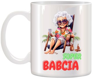 KUBEK Z NADRUKIEM ŚMIESZNY PREZENT DZIEŃ BABCI URODZINY IMIENINY BABCIA