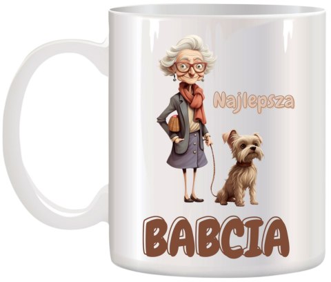 KUBEK Z NADRUKIEM ŚMIESZNY PREZENT DZIEŃ BABCI URODZINY IMIENINY BABCIA KUBEK Z NADRUKIEM ŚMIESZNY PREZENT DZIEŃ BABCI URODZINY IMIENINY BABCIA