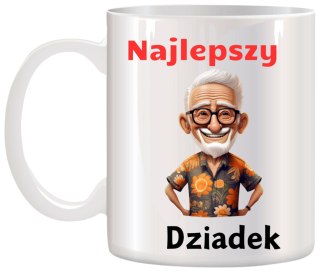 KUBEK Z NADRUKIEM ŚMIESZNY PREZENT DZIEŃ DZIADKA URODZINY IMIENINY DZIADEK