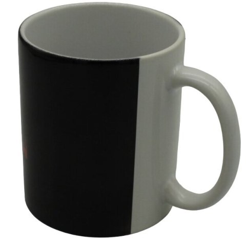 KUBEK CERAMICZNY 330 ml CZARNO-BIAŁY 1szt KUBEK CERAMICZNY 330 ml CZARNO-BIAŁY 1szt