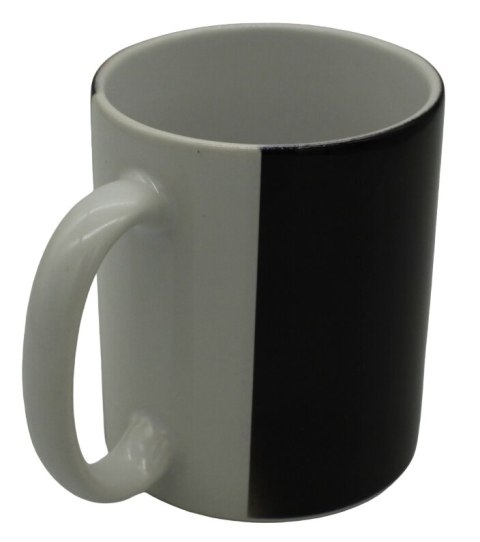 KUBEK CERAMICZNY 330 ml CZARNO-BIAŁY 1szt KUBEK CERAMICZNY 330 ml CZARNO-BIAŁY 1szt