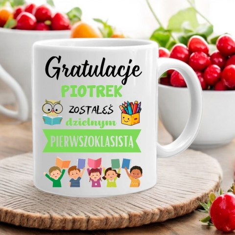 KUBEK DLA PIERWSZOKLASISTY IMIĘ CHŁOPCA DZIEWCZYNKI PASOWANIE NA UCZNIA # KUBEK DLA PIERWSZOKLASISTY IMIĘ CHŁOPCA DZIEWCZYNKI PASOWANIE NA UCZNIA #