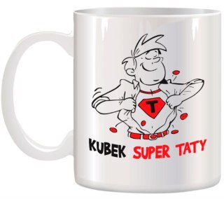 KUBEK Z NADRUKIEM ŚMIESZNY PREZENT DLA TATY URODZINY IMIENINY DZIEŃ OJCA
