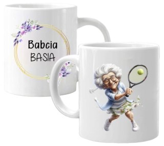 KUBEK Z NADRUKIEM ŚMIESZNY PREZENT DZIEŃ BABCI URODZINY IMIENINY BABCIA #