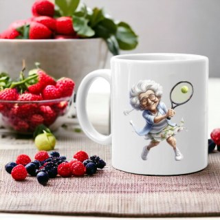 KUBEK Z NADRUKIEM ŚMIESZNY PREZENT DZIEŃ BABCI URODZINY IMIENINY BABCIA #