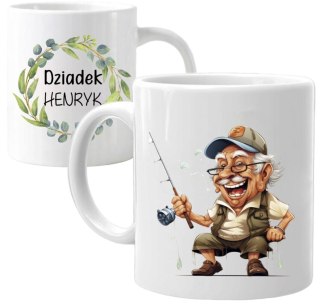 KUBEK Z NADRUKIEM ŚMIESZNY PREZENT DZIEŃ DZIADKA URODZINY IMIENINY DZIADEK#