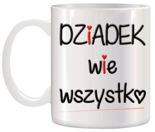 KUBEK Z NADRUKIEM ŚMIESZNY PREZENT DZIEŃ DZIADKA URODZINY IMIENINY DZIADEK