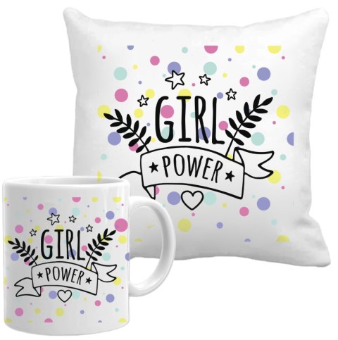 PODUSZKA I KUBEK PREZENT DZIEŃ KOBIET DLA KOLEŻANKI DZIEWCZYNY MAMY WZORY
