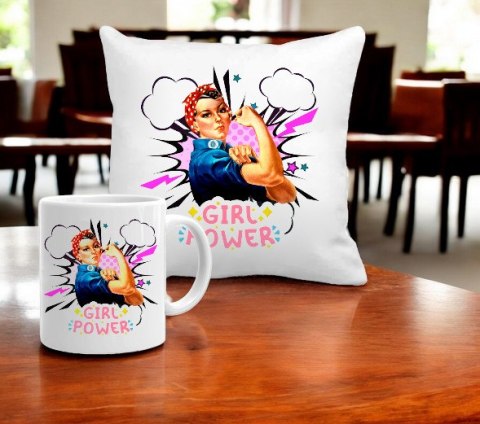 PODUSZKA I KUBEK PREZENT DZIEŃ KOBIET DLA KOLEŻANKI DZIEWCZYNY MAMY WZORY