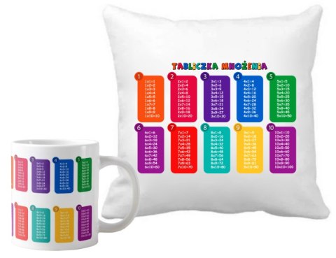 Poduszka i kubek edukacyjny tabliczka mnożenia # Poduszka i kubek edukacyjny tabliczka mnożenia #