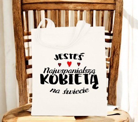 TORBA BAWEŁNIANA PREMIUM NA ZAKUPY Z NADRUKIEM PREZENT DZIEŃ KOBIET TORBA BAWEŁNIANA PREMIUM NA ZAKUPY Z NADRUKIEM PREZENT DZIEŃ KOBIET