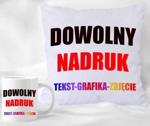 KUBEK + PODUSZKA Z WŁASNYM NADRUKIEM ZDJĘCIEM #