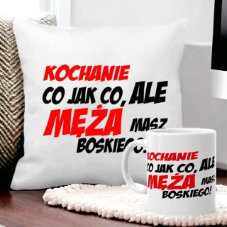 PODUSZKA I KUBEK PREZENT WALENTYNKI DLA DZIEWCZYNY CHŁOPAKA ŻONY MĘŻA WZORY