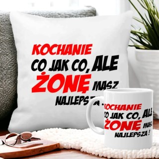 PODUSZKA I KUBEK PREZENT WALENTYNKI DLA DZIEWCZYNY CHŁOPAKA ŻONY MĘŻA WZORY