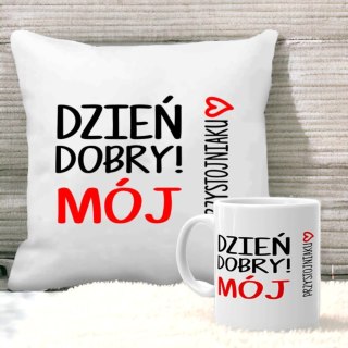 PODUSZKA I KUBEK PREZENT WALENTYNKI DLA DZIEWCZYNY CHŁOPAKA ŻONY MĘŻA WZORY
