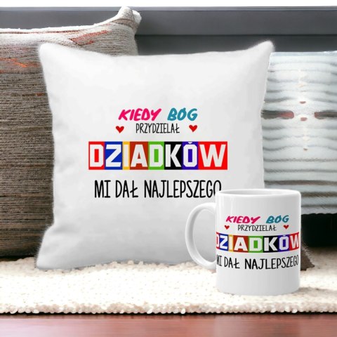 Poduszka i kubek zestaw prezent Dzień Dziadka Babci dziadek babcia wzory Poduszka i kubek zestaw prezent Dzień Dziadka Babci dziadek babcia wzory