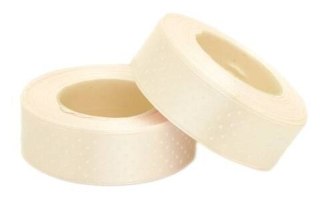 Tasiemka satynowa w kropki 12mm 22m jasny róż