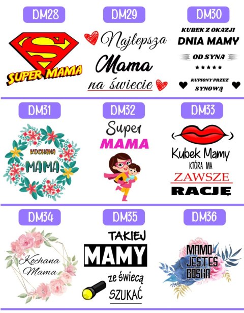 KUBEK Z NADRUKIEM PREZENT DLA MAMY ŻONY NA DZIEŃ MATKI MAMA URODZINY WZORY KUBEK Z NADRUKIEM PREZENT DLA MAMY ŻONY NA DZIEŃ MATKI MAMA URODZINY WZORY