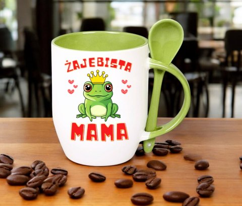 KUBEK Z ŁYŻECZKĄ PREZENT NA DZIEŃ MATKI URODZINY DLA MAMY TEŚCIOWEJ WZORY KUBEK Z ŁYŻECZKĄ PREZENT NA DZIEŃ MATKI URODZINY DLA MAMY TEŚCIOWEJ WZORY
