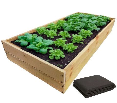 WARZYWNIAK ZIELNIK INSPEKT DREWNIANY SKRZYNIA NA WARZYWA 60x120 NISKI 18cm WARZYWNIAK ZIELNIK INSPEKT DREWNIANY SKRZYNIA NA WARZYWA 60x120 NISKI 18cm