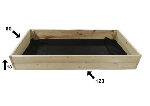WARZYWNIAK ZIELNIK INSPEKT DREWNIANY SKRZYNIA NA WARZYWA 80x120 NISKI 18cm WARZYWNIAK ZIELNIK INSPEKT DREWNIANY SKRZYNIA NA WARZYWA 80x120 NISKI 18cm