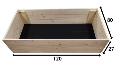 WARZYWNIAK ZIELNIK INSPEKT DREWNIANY SKRZYNIA NA WARZYWA 80x120 WYSOKI 27cm WARZYWNIAK ZIELNIK INSPEKT DREWNIANY SKRZYNIA NA WARZYWA 80x120 WYSOKI 27cm