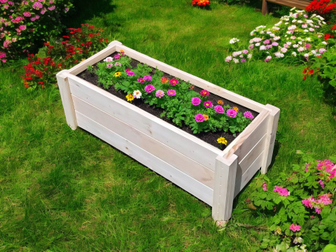 DONICA DREWNIANA OGRODOWA ZEWNĘTRZNA 83x35cm SOLIDNA SKRZYNKA NA ROŚLINY DONICA DREWNIANA OGRODOWA ZEWNĘTRZNA 83x35cm SOLIDNA SKRZYNKA NA ROŚLINY